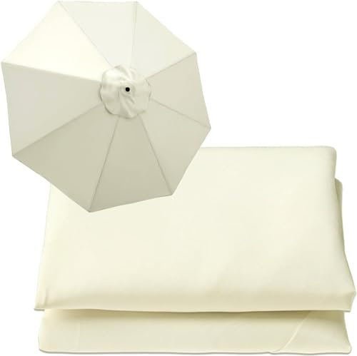 Replacement 6/8 Rib Parasol Canopy, 2,7m Sonnenschirm Ersatzbezug, Abdeckung Gartenschirm Stoff Ersetzen Ersatz Bezug Wasserdicht Schirmbezug Marktschirm Ersatz-Überdachung ( Color : 1 , Size : 2.7m 6