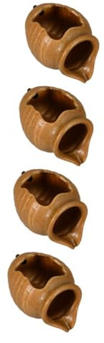 Milisten 4pcs Ceramic Jar Waterfall Fountain for Garden Decor Circulating Water Feature for Indoor Outdoor Use for Courtyard Landscape