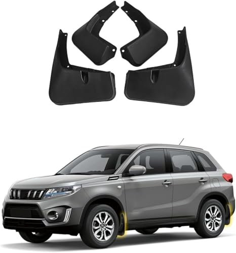 DRYFAL Set Completo paraspruzzi Auto per Suzuki Grand Vitara 2016-2024, Anteriore Posteriore Parafango Fender Pneumatico Accessori Protezione
