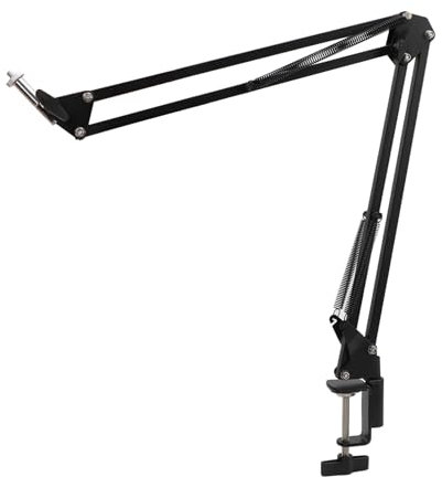 Support de Bureau Flexible pour Caméra Aérienne, Pince de Table avec Tête Filetée 1/4 pour DSLR, Webcam, Microphone