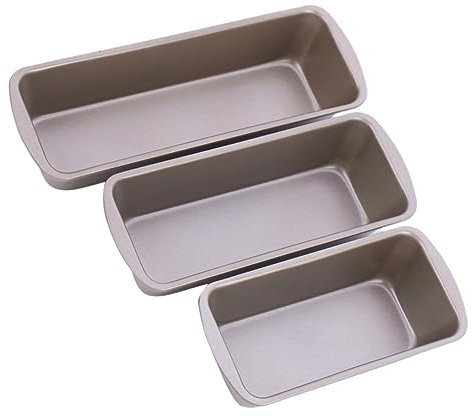 GRADENEVE 3stücke Rechteckige Brotbackform Aus Kohlenstoffstahl Wiederverwendbar Antihaft-kastenform Toastform Zum Backen Für Hause Küchengerät Backwerkzeug Brotbackform