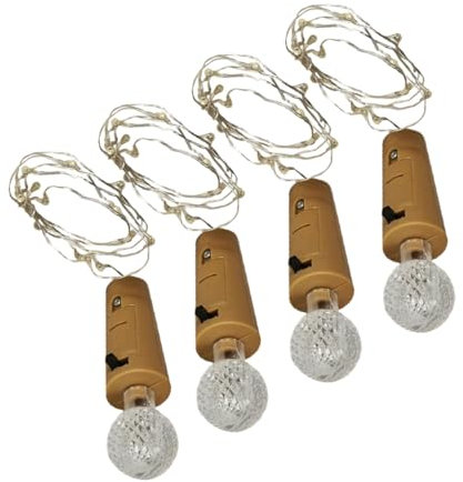 VOSAREA 12pcs Bottle Cork Lights Fairy Lights for Bottles Party Table Decorations