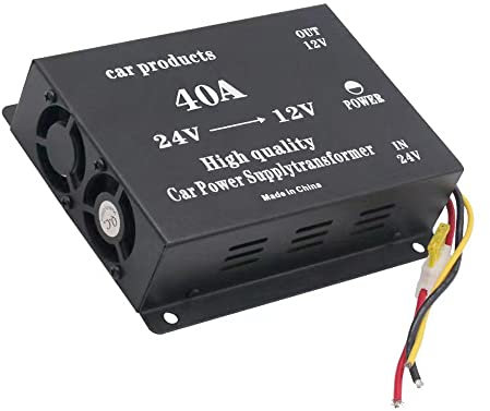 Hanzete Direct Voltage Reducer 24Volt Step Down to 12Volt VoltBuck Regulator Voltage Transformer Direct Voltage Converter Voltage Inverter