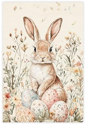 Osterhasen-Bilder, Frühlings-Wandkunst, Leinwand-Poster, Schlafzimmer-Dekor, Sportlandschaft, Büro, Raumdekoration, Geschenk, Wandkunstdruck, Bild Gemälde für Wohnzimmer, Schlafzimmer, Dekoration,