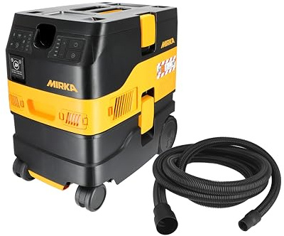 Mirka Industriestaubsauger DEXOS 1217 M AFC mit 4m Schlauch 17L | Industriestaubsauger mit automatischem Reinigungssystem 1200 W Leistung 17L Behälter inkl Adapter für Mirka Schleifmaschinen