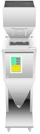 HOARLICN 10~999g Quantitative Abfüllmaschine, 200W 220V Abfüllmaschine Pulver Wiegen Subpackage Füllmaschine Verpackungsmaschine Edelstahl für Längen, Wie Reis, Gewürze, Mehl