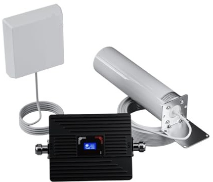 Kit Amplificador De Señal Teléfono Móvil, Internet, Red Omnidireccional 360°, 2G, 3G, 4G 900, 1800 Y 2100 MHz Fácil Amplia Compatibilidad(700Mhz Bnad 28)