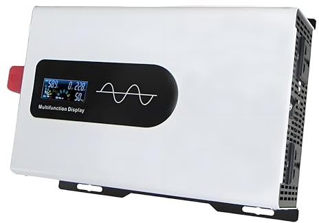 KPOUYYDS Inverter di Potenza per Camper, convertitore a Onda sinusoidale Pura da 12 V/24 V/48 V CC a Adattatore di Corrente CA 110 V/220 V con Raffreddamento Intelligente a Doppia Ventola 6000W-24V