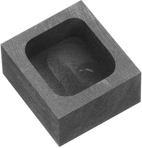 DEARMAMY Graphitform für Barren Goldschmelzform aus Graphit Gießform für Gold und Silber Barrenform für Diy-projekte Schmelzwerkzeug für Metalle