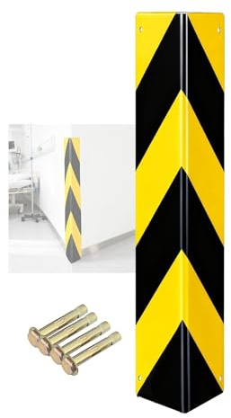 YJEUZCD Metales Revestimiento Esquina Guardias, Estacionamiento Garajes Protección Columna, Revestimiento Esquina Protectores con 90° Ángulo(10x80x0.3cm)