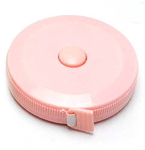 Nastro di misurazione di precisione per il corpo, metro da sarto a doppia scala da 1,5 m, per petto, vita, fianchi, righello in fibra di vetro morbido resistente agli strappi (rosa nordico)