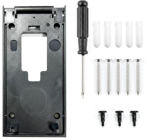 Haoyic No-Drill Mount for Ring Doorbell, Replacement Bracket with Adhesive & Screws for 2020 Models