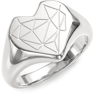 LIEBESKIND BERLIN Damen Ring – Fingerring aus Edelstahl mit Broken Heart Motiv – Eleganter Schmuck für jeden Anlass und das perfekte Geschenk