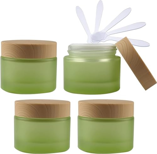 Kosmetikburkar, 4 st 50 ml med skruvlock