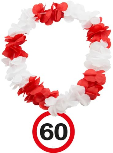 Folat 63525 - Hawaiikette Verkehrsschild mit Zahl 60