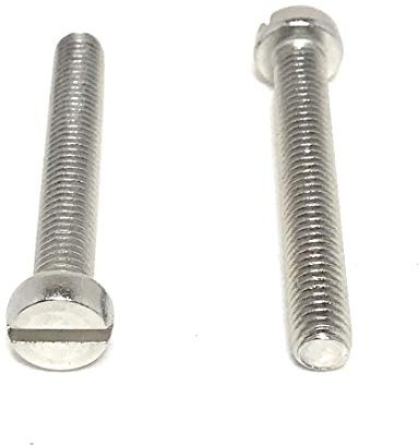 M5-.80 x 35 Stainless Steel Slotted Cheese Head Machine Screw DIN84 A2 M5x35 (25 Pieces)