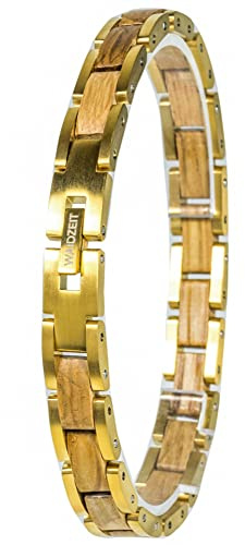 Waidzeit EL_B03 Damen Armband Barrique Holz Rose braun 20 cm