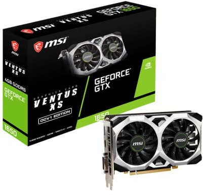 MSI GeForce GTX 1650 D6 Ventus XS OCV1 Grafikkarte 4GB GDDR5 128bit 7680x4320 Pixel PCI Express x16 3.0