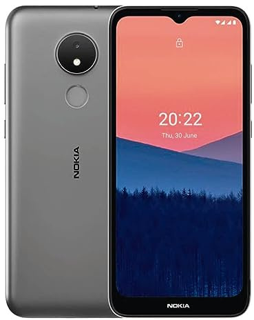Nokia C21 4G Smartphone, Andoid Go Pantalla 6,5 HD+, 2GB RAM, 32GB ROM, Bateria 4000 mAh, Cámara Principal de 8pm+ 5pm de cámara Frontal - Grey
