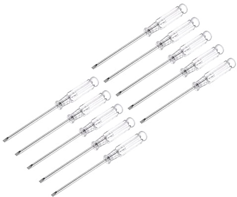 sourcing map 10 Stk Mini- Schlitzschraubendreher, 3,0mm Flachkopf, 115mm Länge für die Reparatur kleiner Geräte
