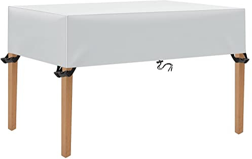 TopSoul Housse Salon de Jardin 180x100x10cm Housse de Table Jardin Rectangulaire Couverture de Protection Meubles ​Bâche Salon de Jardin Imperméable Anti-UV Tissu 600D Oxford Bache Table Exterieur