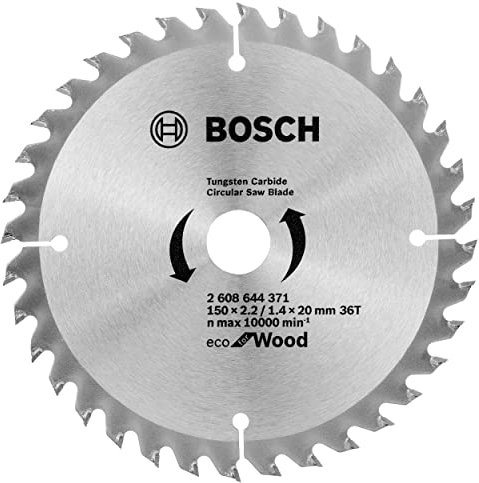 Bosch Profi Kreissägeblatt 150mm 6 Zoll 36 Zähne mit 20mm Bohrung für 6 Kreissägen
