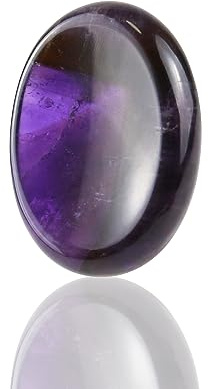 Nvzi Amethyst Stein Handschmeichler Stein, Edelsteine Heilsteine, Glückssteine für Kinder, Heilsteine Kristalle Steine Set, Chakra Steine, Schmucksteine, Crystals, Halbedelsteine Mischung (1 Stück) | Glückssteine für Kinder,Heilsteine Kristalle Steine Set,Chakra Steine,Schmucksteine,Crystals,Halbedelsteine Mischung