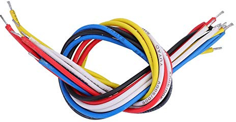 10 Cables de Circuito de Guitarra Multicolor para Guitarra Eléctrica y Bajo Accesorios de Reparación y Reemplazo de Cableado Interno de Instrumentos de Cuerda (19cm)