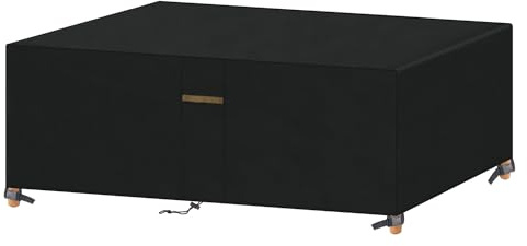 VANSHEIM Housse de protection pour table de jardin - Résistante à l'hiver - Imperméable et coupe-vent - 200 x 100 x 71 cm