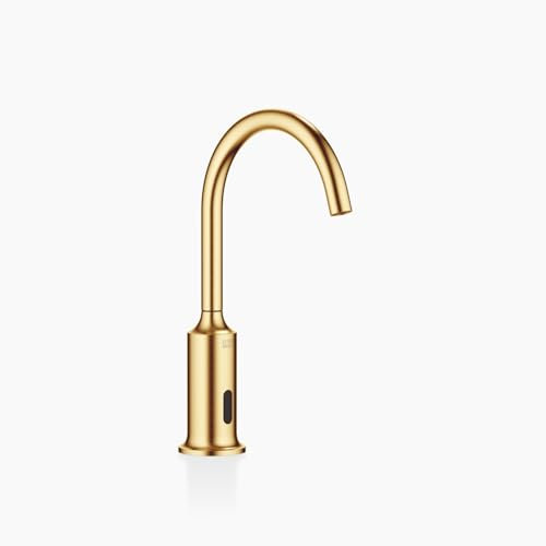 Dornbracht VAIA Waschtischarmatur, elektr. Öffnungs-/Schließfunktion, Batterie-/Netzbetrieb, ohne Ablaufgarnitur, Ausladung 167mm, 44521809-28, Farbe: Messing gebürstet