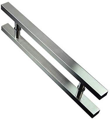 Push-Pull-Glastürgriff, Edelstahl 304, gebürsteter Vierkantrohrgriff, verdickter Holztürgriff, Hardware-Zubehör, 8 Größen (Größe: 1200 x 900 mm)