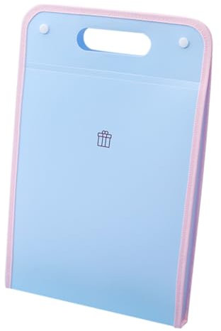 1Stk Papier-Organizer-Ordner Papierhalter Klemmbrett tragbar Akkordean-Ordner Ordner Ordner Retro-Rechnungsclips Clips Rechnung Akkordeon Mappe Testpapierhalter Geldscheinklammer