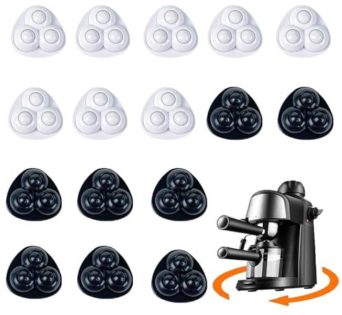 VIDSTW 16 Stück Kugelrollen für Möbel Rollen für Küchengeräte | Möbelrollen Klein Selbstklebend Rollen für Möbel 360-Grad-Drehung Mini Rollen Kugelrollen Klein Möbelroller für Küche
