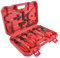 Hopzty 9 pezzi Fascetta Clip Pinze Set Attrezzi Estrattore Universale Tubo Girevole Jaw Piatto Angolato Di Accessori per Riparazione Auto, Rosso