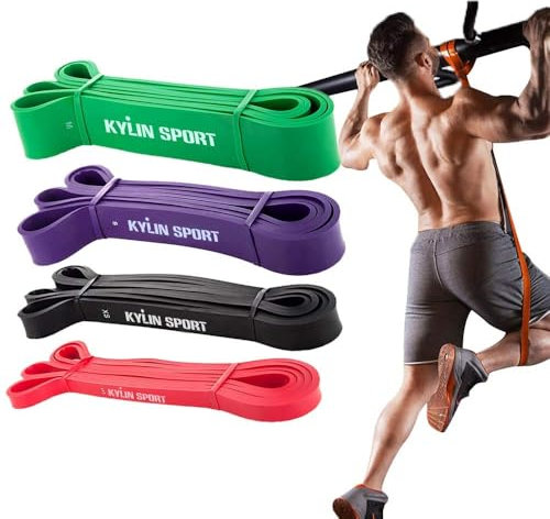 Fitnessbänder Widerstandsbänder Set, Klimmzug Resistance Bands, Fitnessband Gymnastikband für Krafttraining, Trainingsband Gummiband Fitness Band Sport Gummi Bänder Yoga Workout