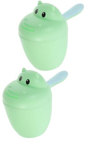 SHOWERORO 2stücke Waschbecher Wasserdichter Shampoo Spülbecher Mit Großem Öffnungsdesign Für Sanftes Haarwaschen Und Rinsing Für Neugeborene Und Kleinkinder