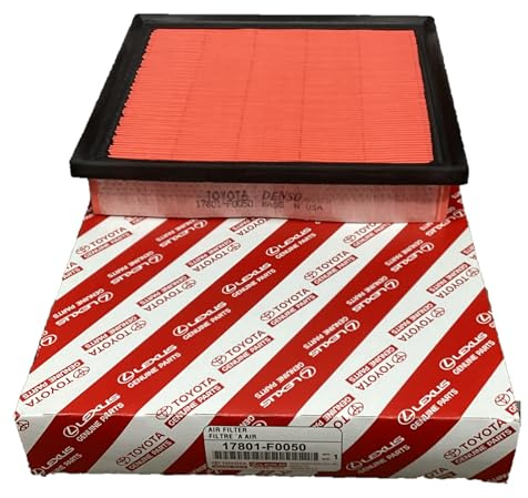 Genuine Toyota Engine Air Filter, 17801-F0050, OEM Replacement Part