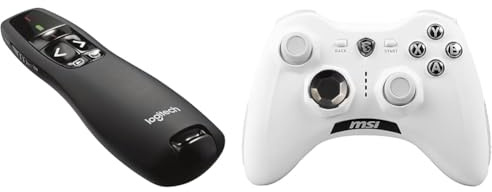 Logitech R400 Presenter, Kabellose & MSI Force GC30 V2 White Kabelloser