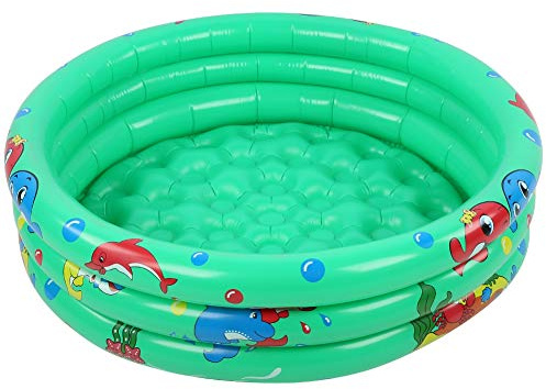 GRCFUMO ROND Baby Pool, piscine pour enfants gonflable, piscine de jeu épaissie, Pish de bain Green PVC Baby Game For Kids Girl Boy (Green 120 cm)