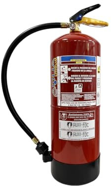 AUXI-FOC | Extintor de Incendios AQUALITHIUM Ion-Litio 6 litros| Especial Para Coches Eléctricos | Extintor Para Coche Seguro Y Eficiente con Alta Tecnología | Ideal Para Hogar Y Vehículo.