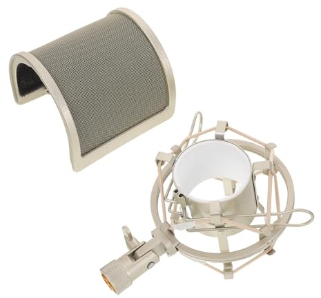 Filtro Antipop para Micrófono Soporte Antivibración 1 Set