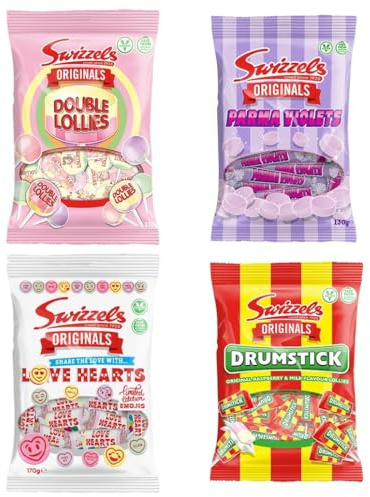 Swizzels Originals 4 x 120g Sweet Bags - Pick 4 Flavours, Get 1 Bag of Each
