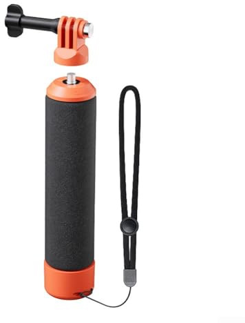 Zoegneer Floating Handle for Action Cameras for Insta360 X5 X4 and Action Series Anti Sink Buoyancy with Adjustable Wrist Strap ABS Sponge Material for Water Sports Snor