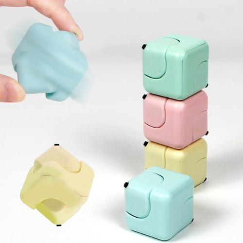 Echehi Fidget Toy Infinity Cube 4er Set – Anti Stress Würfel, Fidget Cube zur Angstlinderung & Konzentration