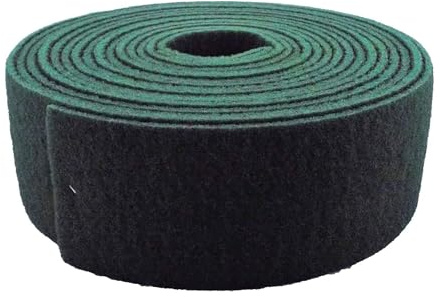 Mirka Mirlon Scotch Brite - Green General Purpose - 115mm Strips, 10m Roll Flexible Three Dimensional Sanding Material Excellent Surface Finish Recommended For Primary Sanding