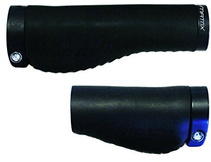 Matrix Handlebar Grip G2 Leather Black Black, kurz 135/95 mm, Leder, kurz 135/95 mm Blister Packaging SB Packaging