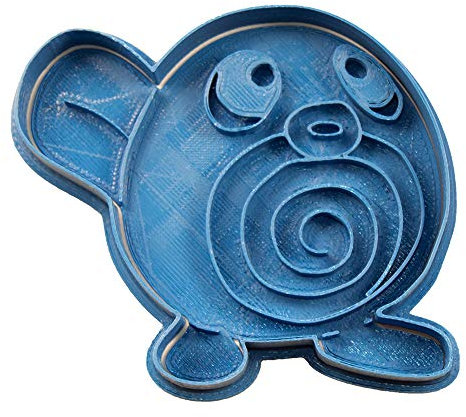 Cuticuter Poliwag Pokémon Cortador de Galletas, PLA, Azul