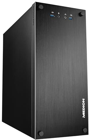 MEDION E42029 Desktop PC (Intel Core i3-12100, 8GB DDR4 RAM, 512GB PCIe SSD, WLAN, Win 11 Home)
