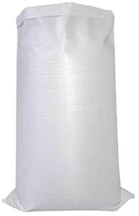 Woven Rubble Sacks,Builder Sacks,Jumbo Waste Storage Sack,Large Garden Waste Bags Pack 60x100cm（24.5x39in)10（white）