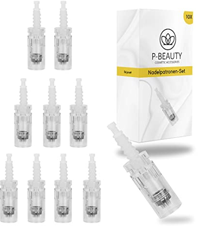 P-Beauty | Bajonett Nadelpatronen | Ersatz Nadelpatronen für Auto Derma Elektrik Pen | Microneedling | Bajonett Verschluss | für Dermapen Geräte mit Bajonett Port | 10 Stück | 36-Pins